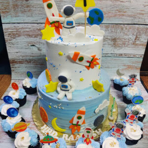 Astronaut Themed Cake