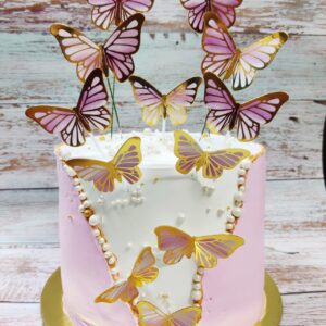 Butterfly Themed Birthday Cake