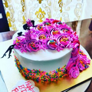 Colourful Sprinkles Themed Birthday Cake