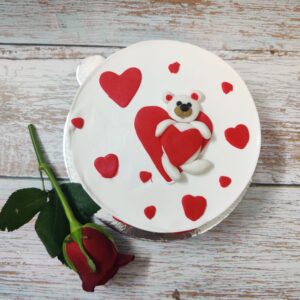 Heart Filled Themed Valentine Cake