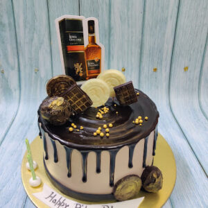 Liquor themed cake
