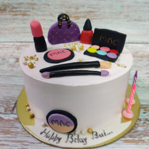 Makeup themed cake